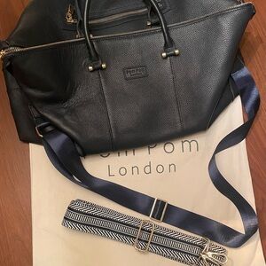 Pom Pom London Weekend Bag in Navy